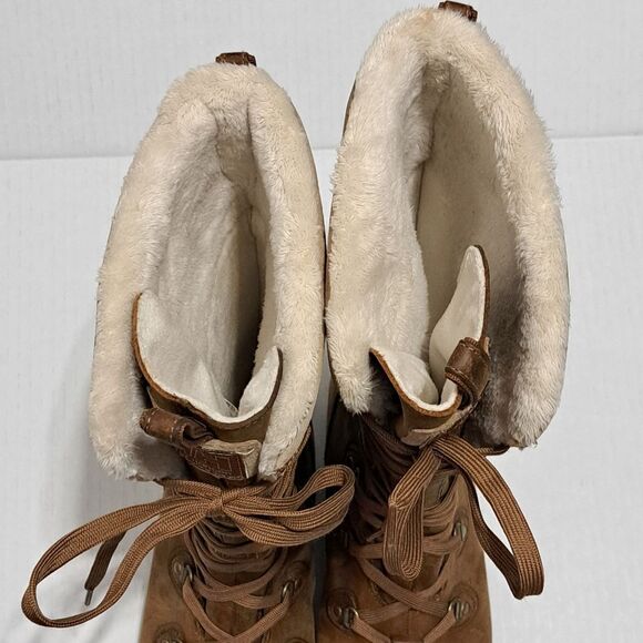 Helly Hansen Waterproof SKULD 3 Lace Up Lined Winter Boots Cornstalk/Slate Sz 6 - Picture 4 of 17